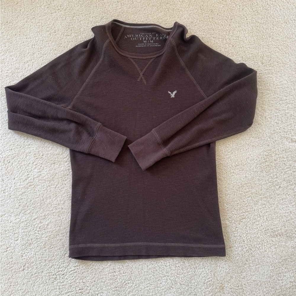American Eagle Outfitters Vintage Fit Brown Top